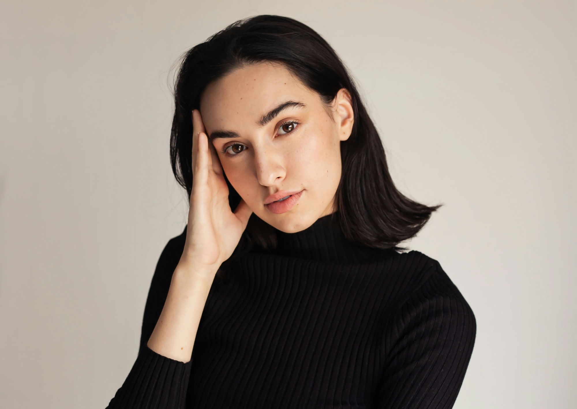 Modern beauty studio with stylist and client